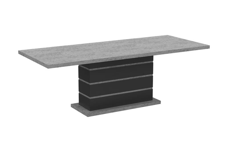 Ratliff Forlengningsbart Spisebord 180/220 cm - Grå/Svart - Spisebord & kj�økkenbord