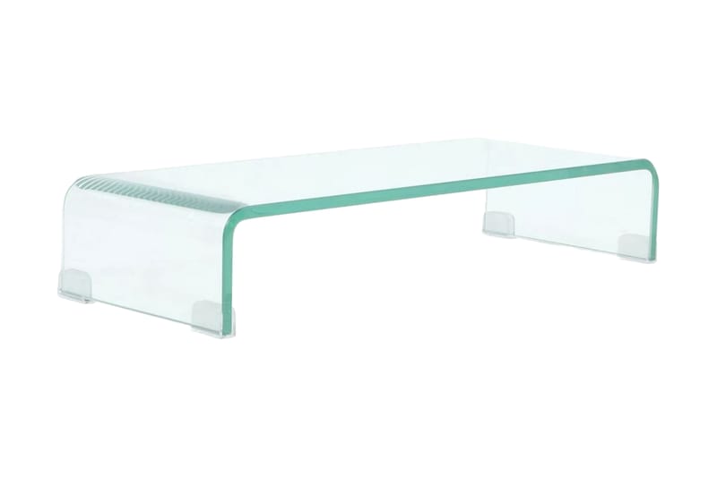 TV-benk glass klar 60x25x11 cm - Transparent - TV-hylle