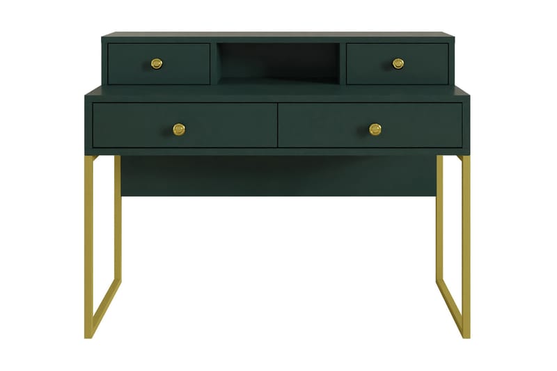 Tavish Skrivebord 120 cm - Grønn/Gull - Skrivebord