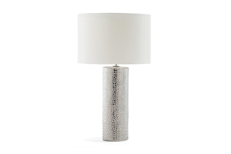Aiken Bordlampe 30 cm - Hvit - Vinduslampe på fot - Soveromslampe - Stuelampe - Nattlampe bord - Vinduslampe - Bordlampe
