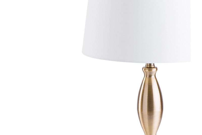 Hodmo Bordlampe 30 cm - Hvit - Vinduslampe på fot - Soveromslampe - Stuelampe - Nattlampe bord - Vinduslampe - Bordlampe