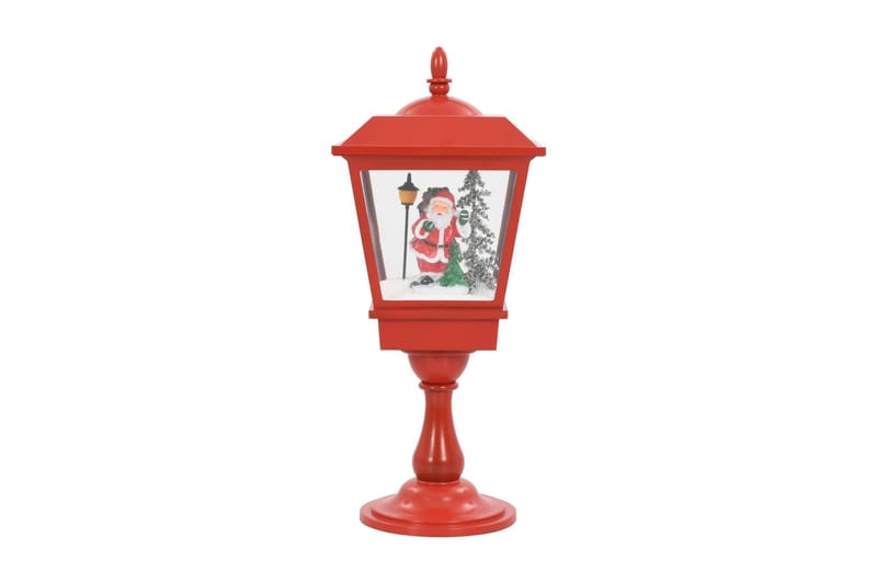 Sokkellampe julemotiv med julenisse 64 cm LED - Rød - Vinduslampe på fot - Soveromslampe - Stuelampe - Nattlampe bord - Vinduslampe - Bordlampe