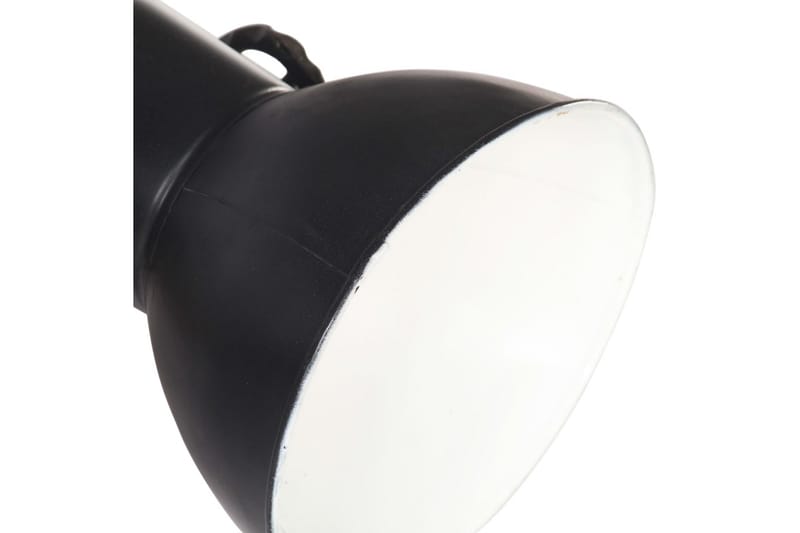 Industriell vegglampe matt svart 65x25 cm E27 - Svart - Nattlampe vegg - Soveromslampe - Vegglampe - Veggarmatur
