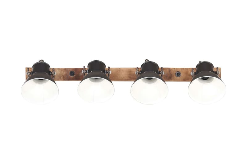 Industriell vegglampe matt svart 90x25 cm E27 - Svart - Nattlampe vegg - Soveromslampe - Vegglampe - Veggarmatur