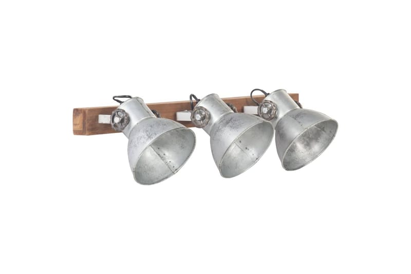 Industriell vegglampe sølv 65x25 cm E27 - Silver - Nattlampe vegg - Soveromslampe - Vegglampe - Veggarmatur