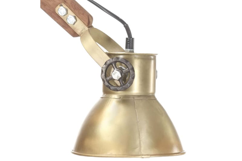 Vegglampe i industriell stil messing rund E27 - Gul - Nattlampe vegg - Soveromslampe - Vegglampe - Veggarmatur