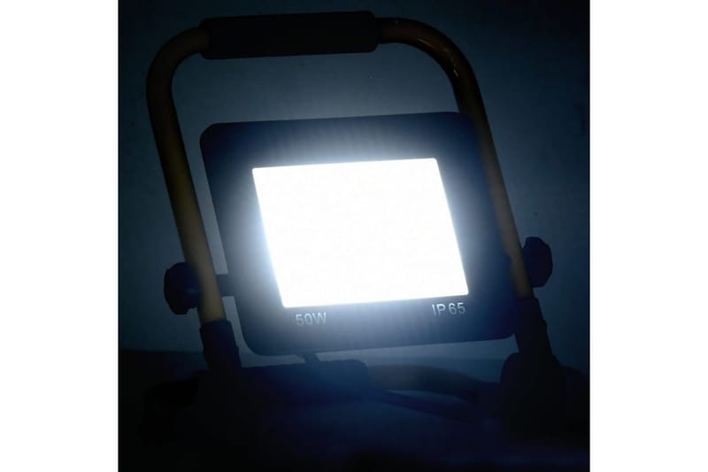 LED-flomlys med håndtak 50 W kaldhvit - Svart - Lyskaster - Utebelysning - Fasadebelysning