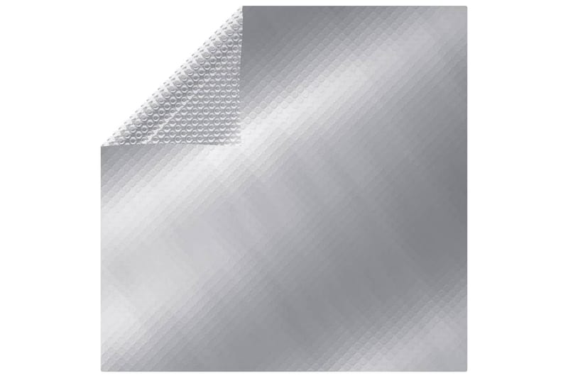 Bassengtrekk rektangulært 1000x600 cm PE sølv - Silver - Bassengduk & liner