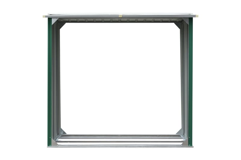 Vedskjul galvanisert stål 172x91x154 cm grønn - Vedbod & vedskjul - Vedoppbevaring - Redskapsboder