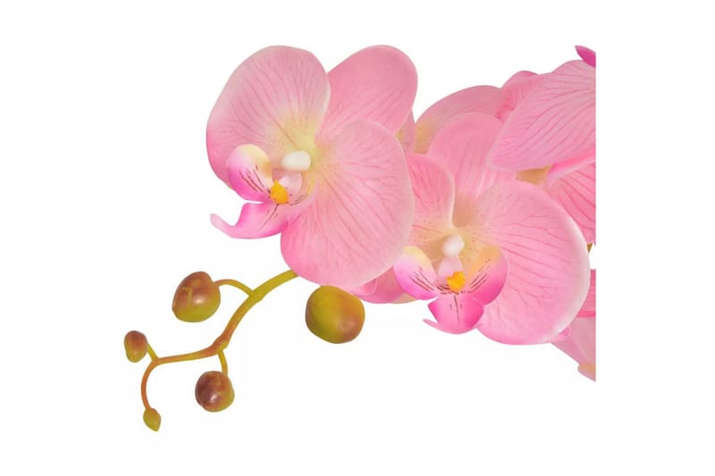 Kunstig Orkidé med Potte 75 cm Rosa - Rosa|Grå - Balkongblomster - Kunstige planter