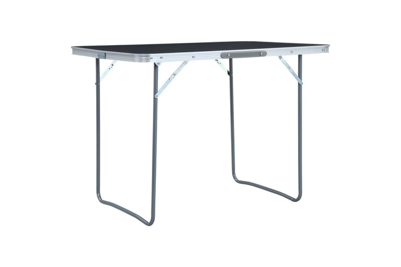 Sammenleggbart campingbord grå aluminium 120x60 cm - Campingmøbler - Campingbord