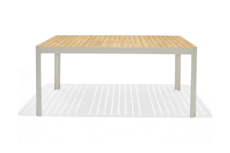 Portals Spisebord 161 cm - Hvit/Tre - Spisebord ute