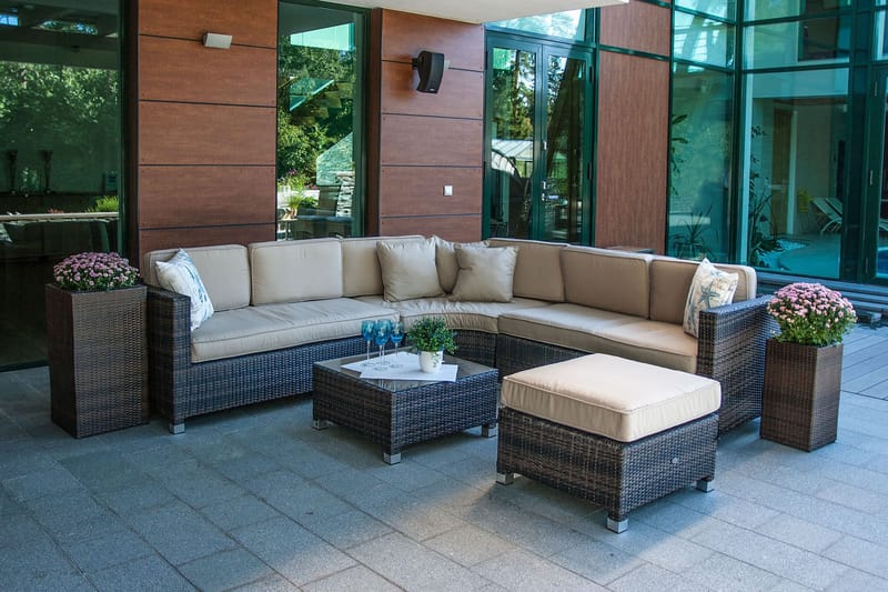 Loungegruppe DAWSON - Verandamøbler - Sofagruppe utendørs - Loungesett