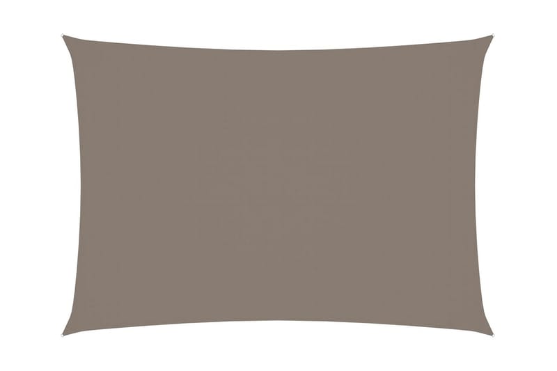 Solseil oxfordstoff rektangulær 3,5x4,5 m gråbrun - Taupe - Solseil