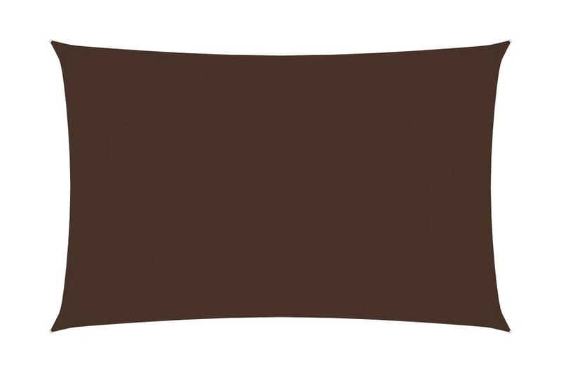 Solseil oxfordstoff rektangulær 4x7 m brun - Brun - Solseil