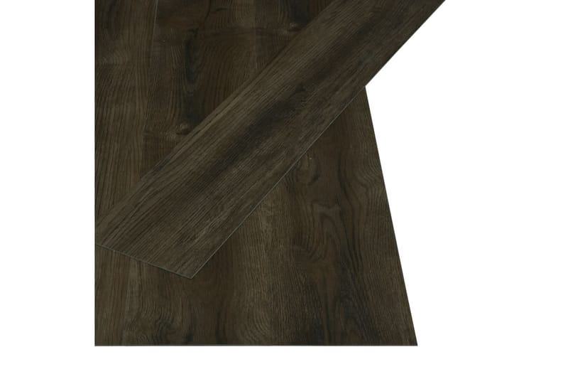 Selvklebende gulvplanker 4,46 m² 3 mm PVC mørkebrun - Treheller & trefliser balkong - Vinylgulv & plastgulv - Gulvplater & plastplater