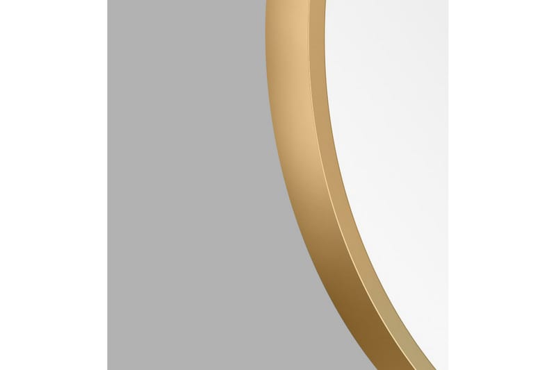 Nävesta Speil 50 cm Rundt - Gull - Baderomsspeil