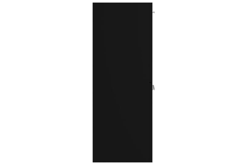 Baderomsskap svart 30x30x80 cm sponplate - Svart - Vaskeskap - Veggskap & høyskap - Baderomsskap