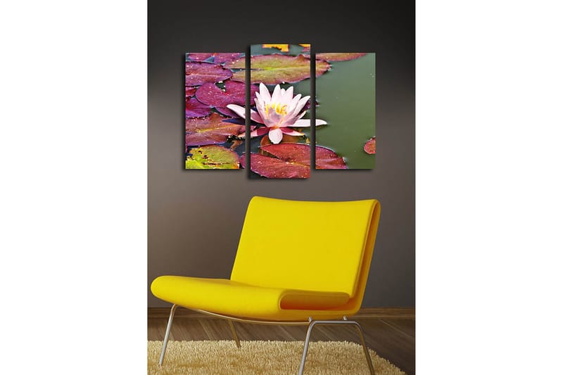 Dekorativ Canvasbilde 3-Deler 45x20 cm - Flerfarget - Lerretsbilder