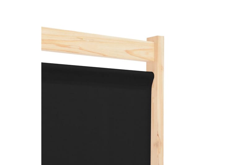 Romdeler 4 paneler svart 160x170x4 cm stoff - Skjermvegg - Romdelere