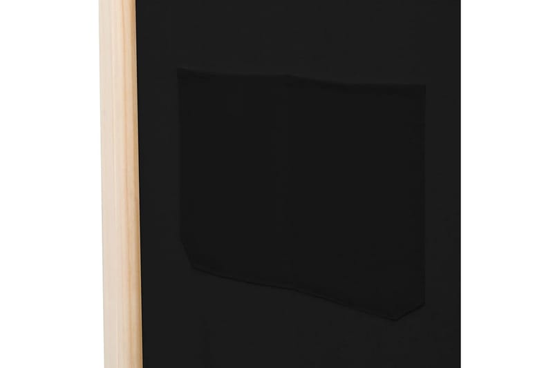 Romdeler 5 paneler svart 200x170x4 cm stoff - Skjermvegg - Romdelere