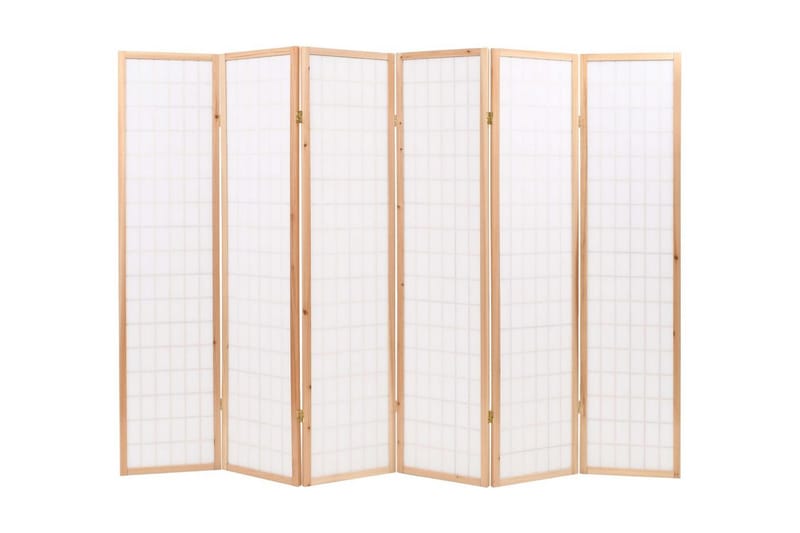 Sammenleggbar romdeler 6 paneler japansk stil 240x170cm - Skjermvegg - Romdelere