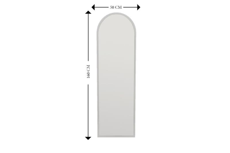 Rusele Speil 50 cm Rektangulær - Hvit - Veggspeil - Helkroppsspeil - Gangspeil