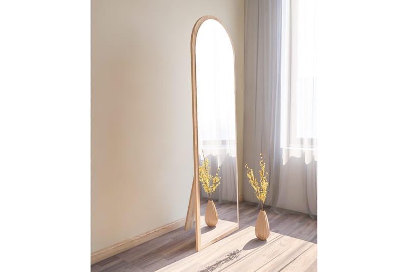 Rusele Speil 50 cm Rektangulær - Tre/Natur - Veggspeil - Helkroppsspeil - Gangspeil
