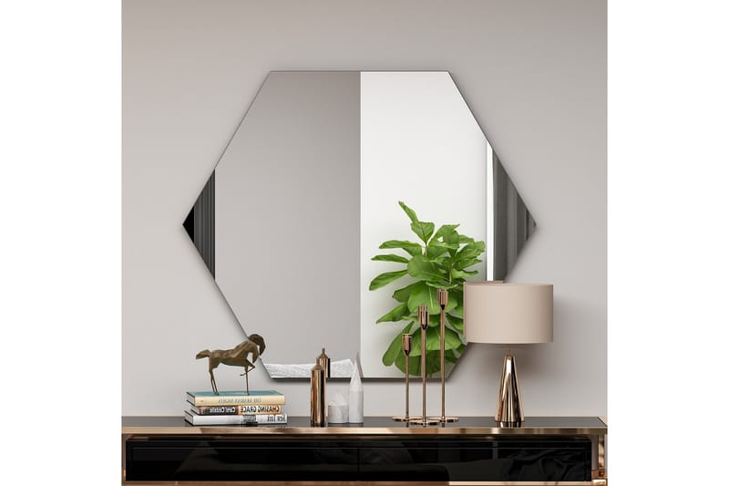 Rubal Speil 70 cm Rektangulær - Svart - Veggspeil - Gangspeil