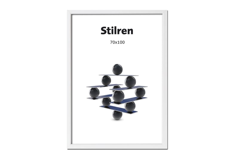 Ramme Stilren Hvit - 70x100 cm - Fotoramme - Ramme poster