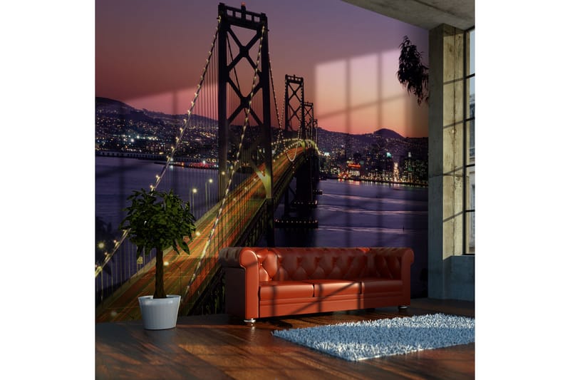 Fototapet Charming Evening In San Francisco 200x154 - Artgeist sp. z o. o. - Fototapeter