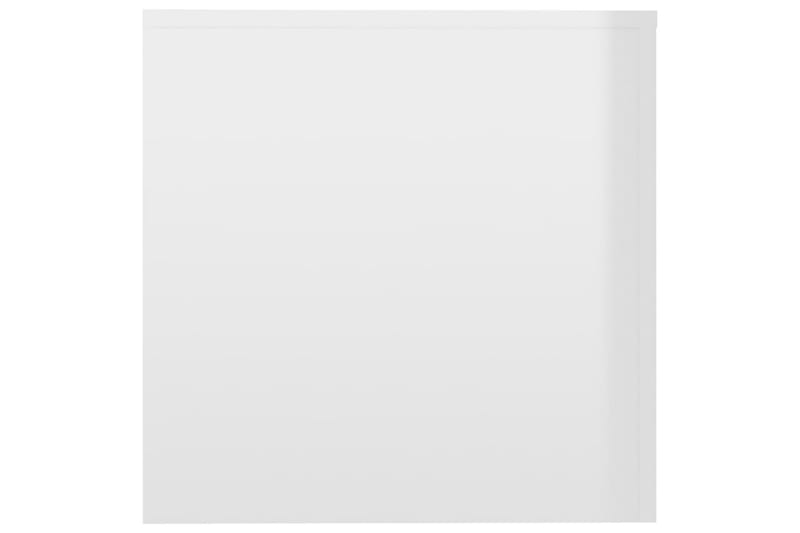 Sidebord 3 stk høyglans hvit sponplate - Hvit - Lampebord & sidebord - Brettbord og småbord