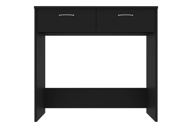 Skrivebord svart 80x40x75 cm sponplate - Svart - Skrivebord