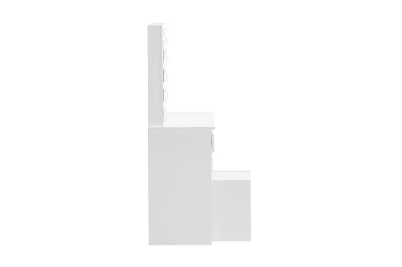 Emtefall Sminkebord 94 cm med LED-Belysning - Hvit - Sminkebord med speil - Sminkebord & toalettbord - Sminkebord med lamper