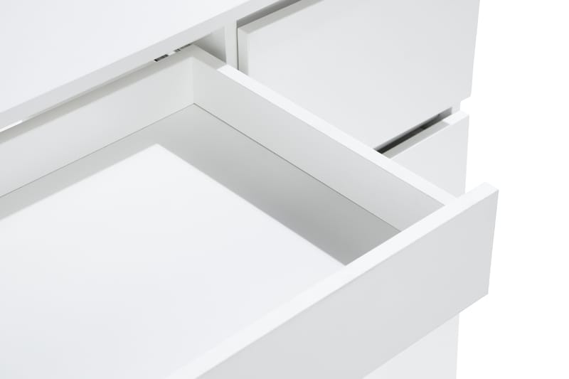 Emtefall Sminkebord 94 cm med LED-Belysning - Hvit - Sminkebord med speil - Sminkebord & toalettbord - Sminkebord med lamper