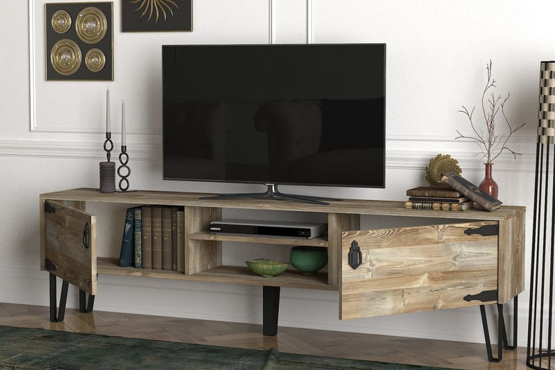 Tera Home TV-benk 180 cm - Beige - TV-benk & mediabenk