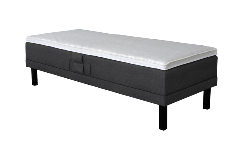 Select Justerbar Seng 90x200 cm - Mørkegrå - Regulerbar seng