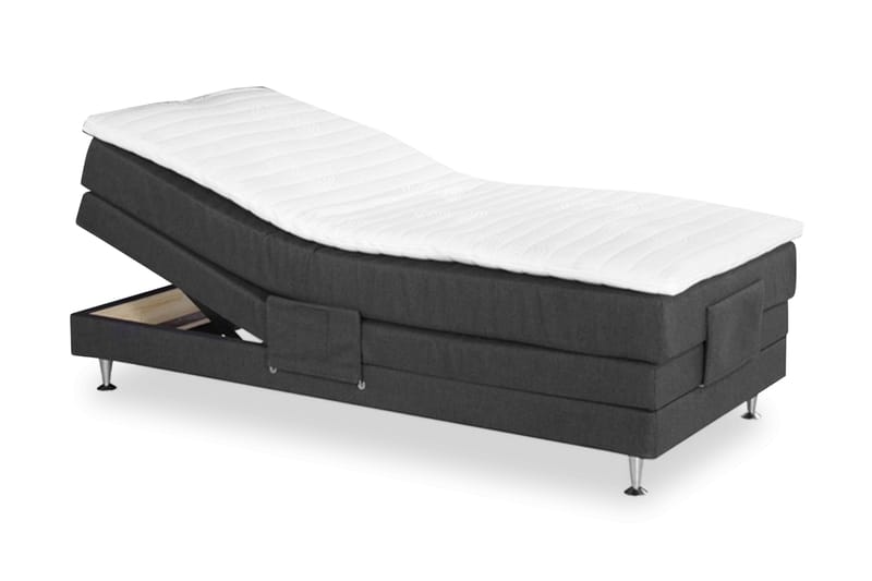 Sheraton Justerbar Seng 90x200 Medium - Mørkgrå - Dobbeltsenger - Regulerbar seng