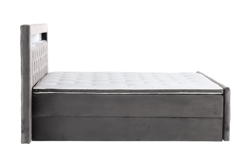Francisco Sengepakke 160x200 med Løfteoppbevaring - Mørkegrå - Komplett sengepakke - Seng med oppbevaring