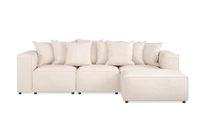 Cubo L-sofa Vendbar - Beige - 3 seters sofa med divan - Sofa med sjeselong