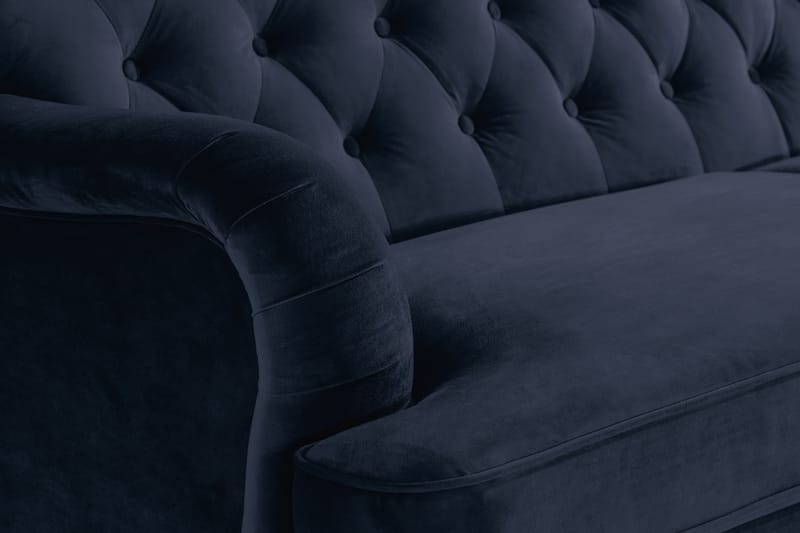 Howard Riviera Sofagruppe 2-seter+3-seter+Lenestol+Fotskamme - Midnattsblå - Howard sofagruppe