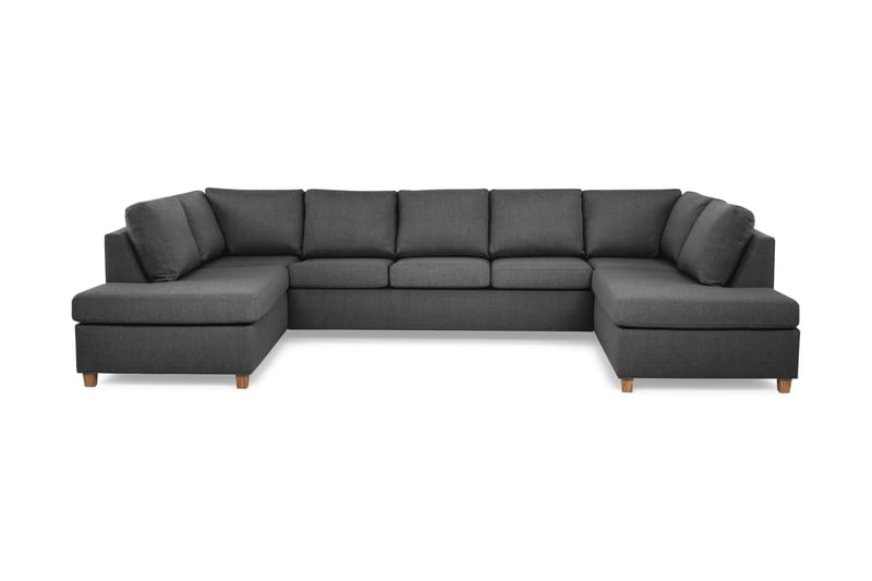 Crazy U-sofa med Sjeselonger - Mørkegrå - U-sofa