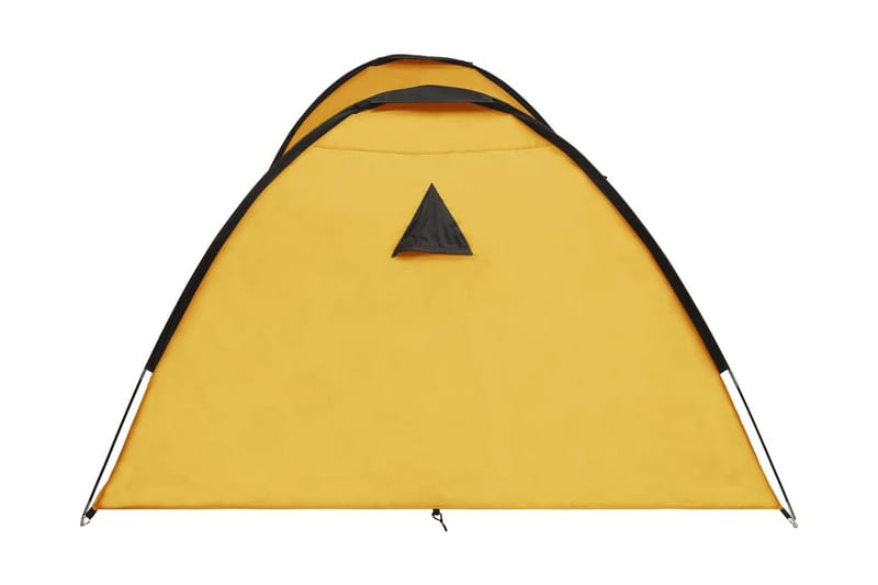 Campingtelt igloformet 650x240x190 cm for 8 personer gul - Gul - Familietelt - Telt
