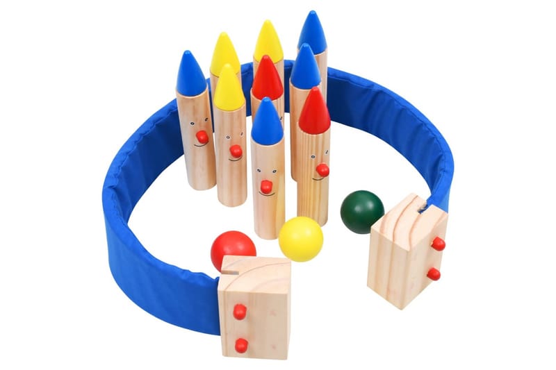 Bowlingspill flerfarget heltre furu - Lekeplass & lekeplassutstyr - Øvrige lekeapparater