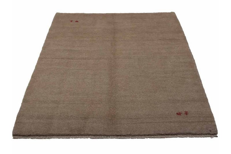 Håndknyttet Gabbeh Shiraz Ull Beige 162x190cm - Håndvevde tepper - Orientalske tepper - Persisk matte