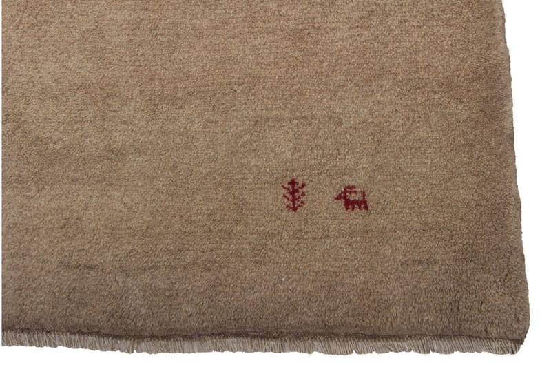 Håndknyttet Gabbeh Shiraz Ull Beige 178x232cm - Håndvevde tepper - Orientalske tepper - Persisk matte