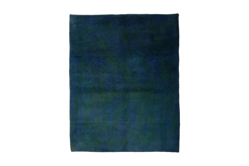 Håndknyttet Gabbeh Shiraz Ull Mørkeblå/Mørkegrønn 152x190 cm - Orientalske tepper - Håndvevde tepper - Persisk matte