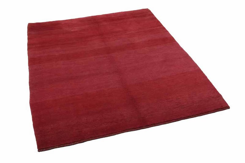 Håndknyttet Gabbeh Shiraz Ull Rød 163x190 cm - Håndvevde tepper - Orientalske tepper - Persisk matte