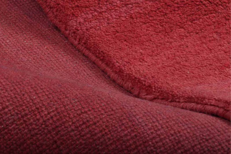 Håndknyttet Gabbeh Shiraz Ull Rød 163x190 cm - Håndvevde tepper - Orientalske tepper - Persisk matte