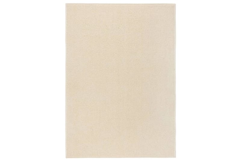 Teppe med kort luv 120x170 cm kremhvit - Krem - Kjøkkenmatte - Plasttepper - Hall matte